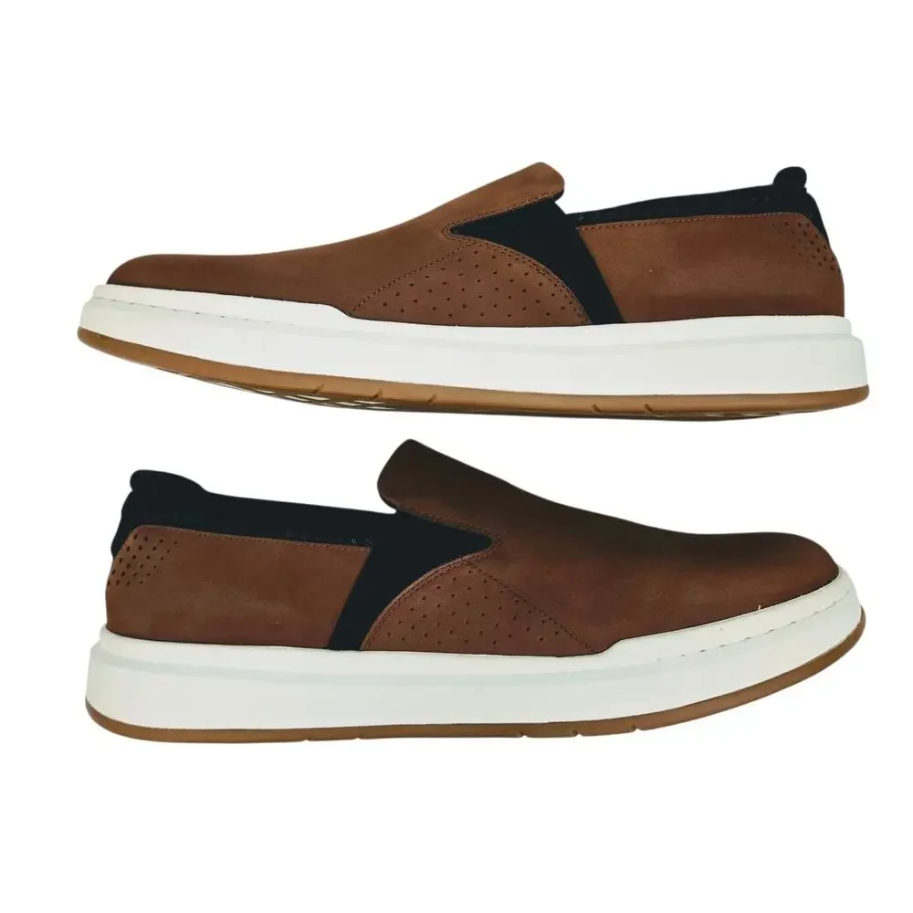 Stacy Adams‎ Colson Slip On Men's Shoes Cognac Brown Size 15M - NEW